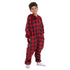 Snuggs Kids Blanket Onesie Red checkered